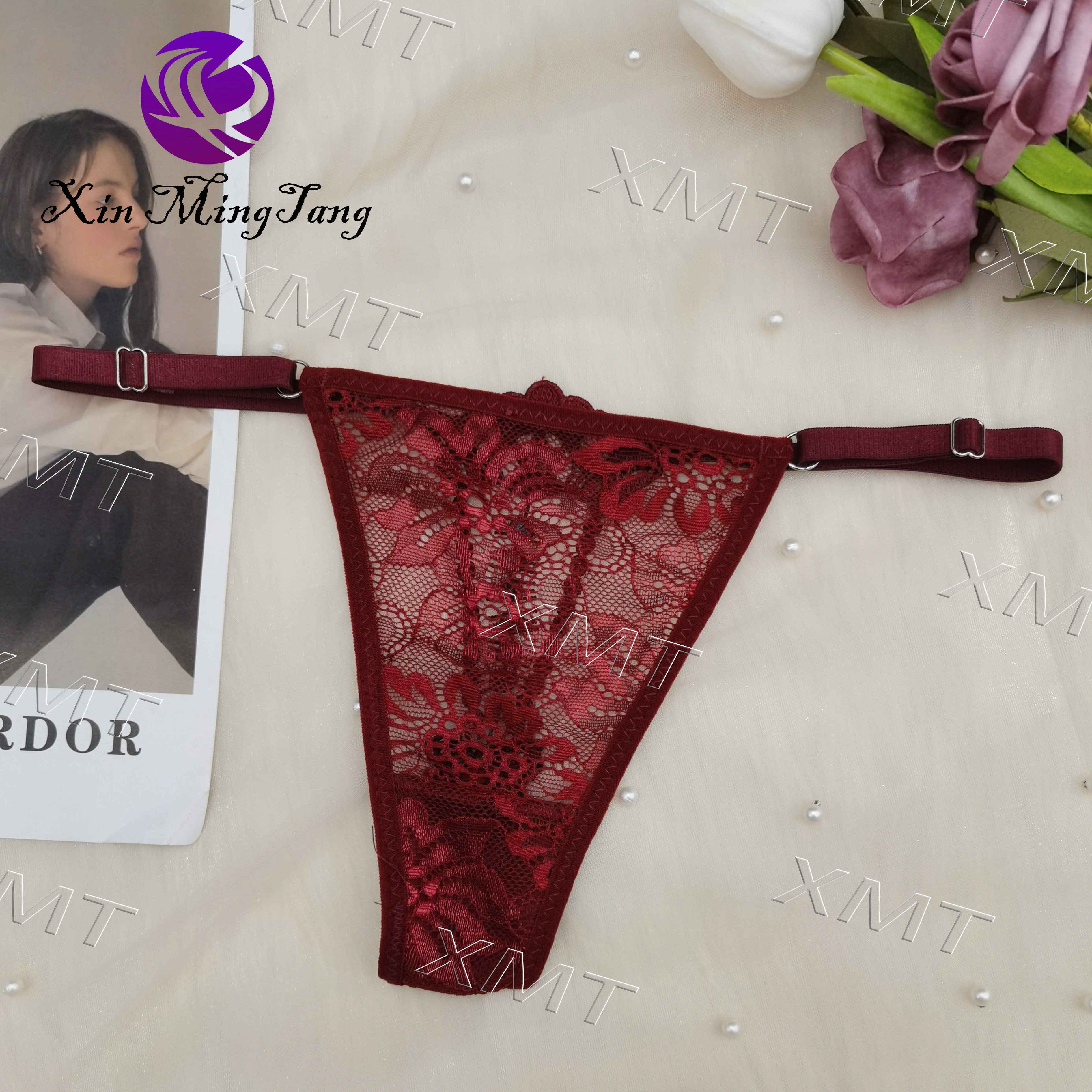 Encaje encaje floral soluble en agua sexy mujer tanga cómodo sexy sexy sexy sexy tanga Specification image