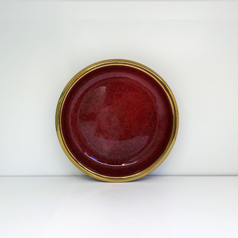 强化瓷 骨瓷 色釉/瓷器 圆盘产品图