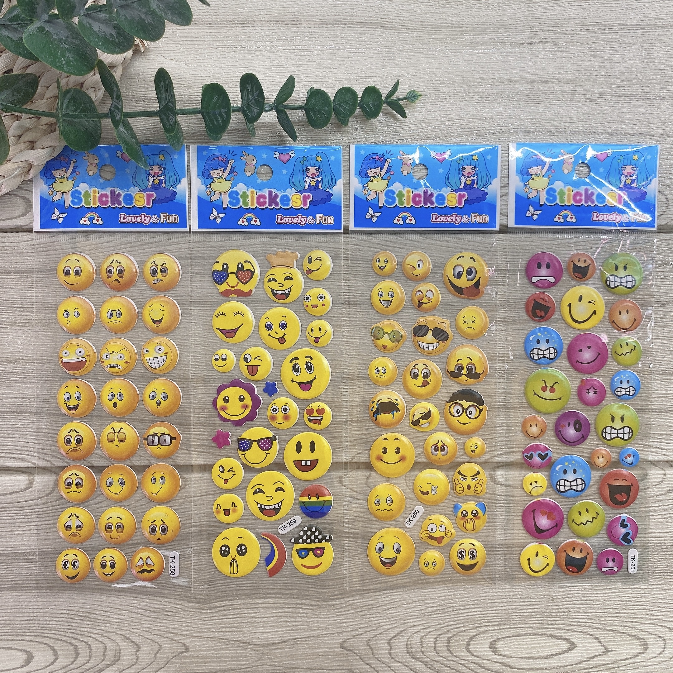 贴纸/泡泡贴白底实物图