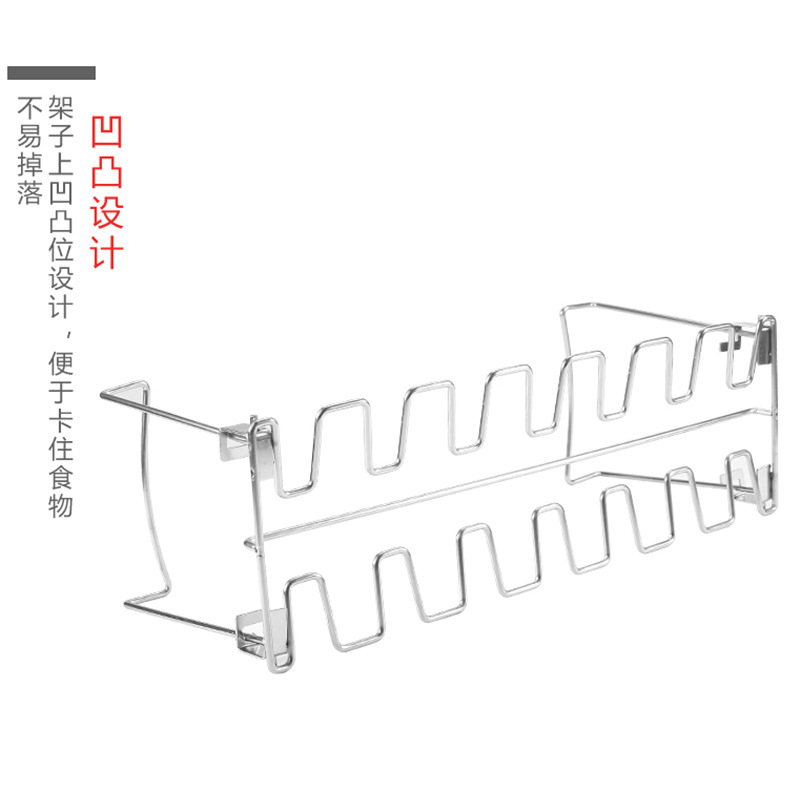 Stainless steel folding chicken leg rack for export only details Picture