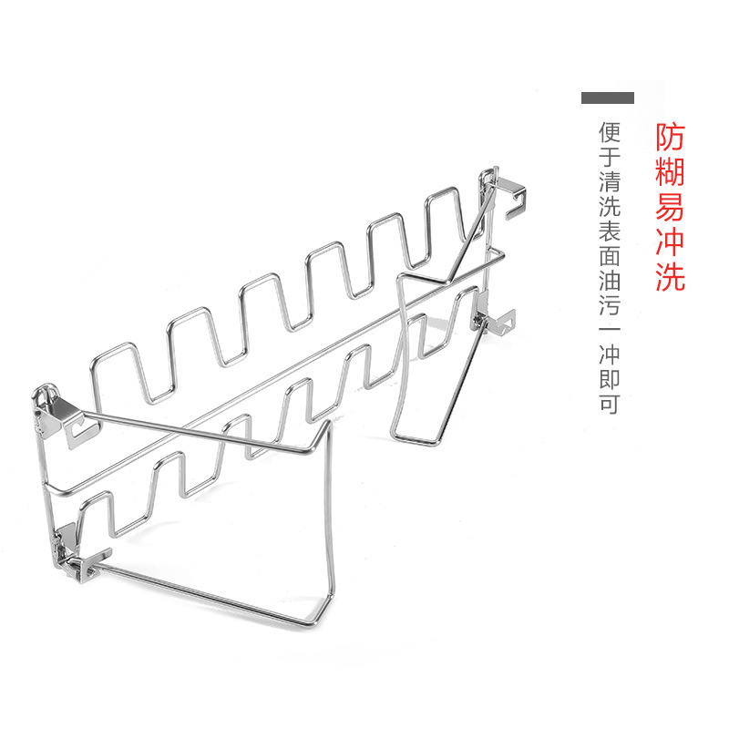 Stainless steel folding chicken leg rack for export only Specification image