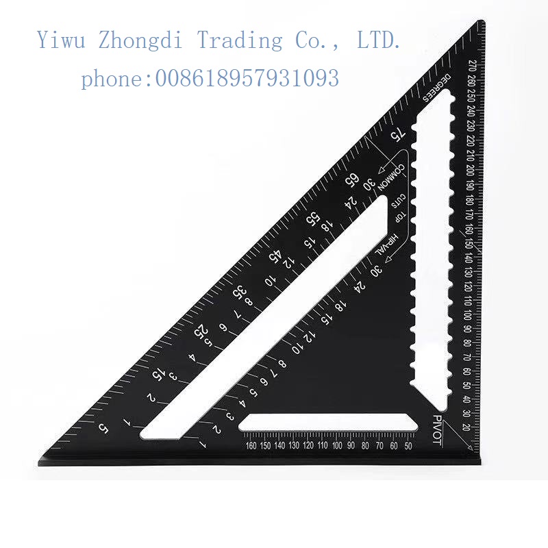 Aluminum alloy woodworking triangle ruler 铝合金三角尺 木工直角尺