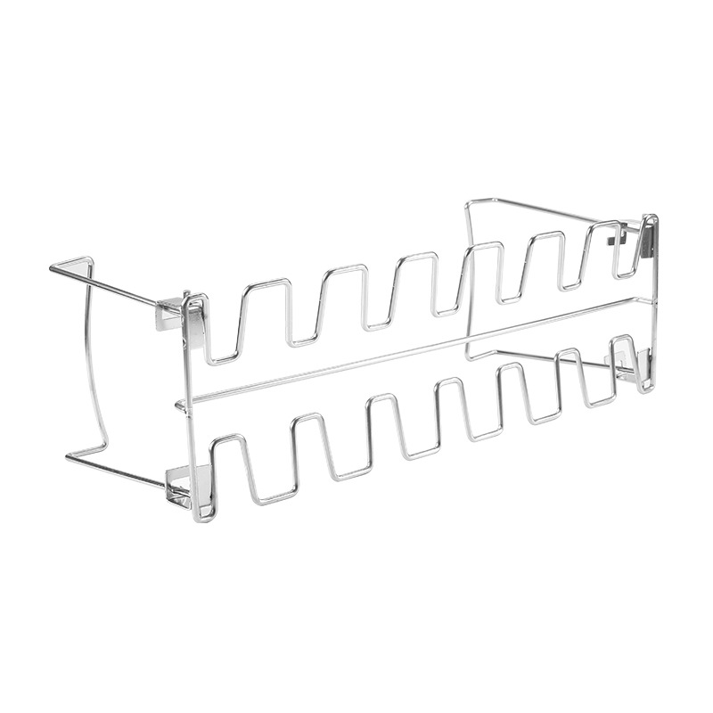 Stainless steel folding chicken leg rack for export only