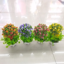 新款仿真花盆景装饰品摆件工艺品假花配件假花塑料花