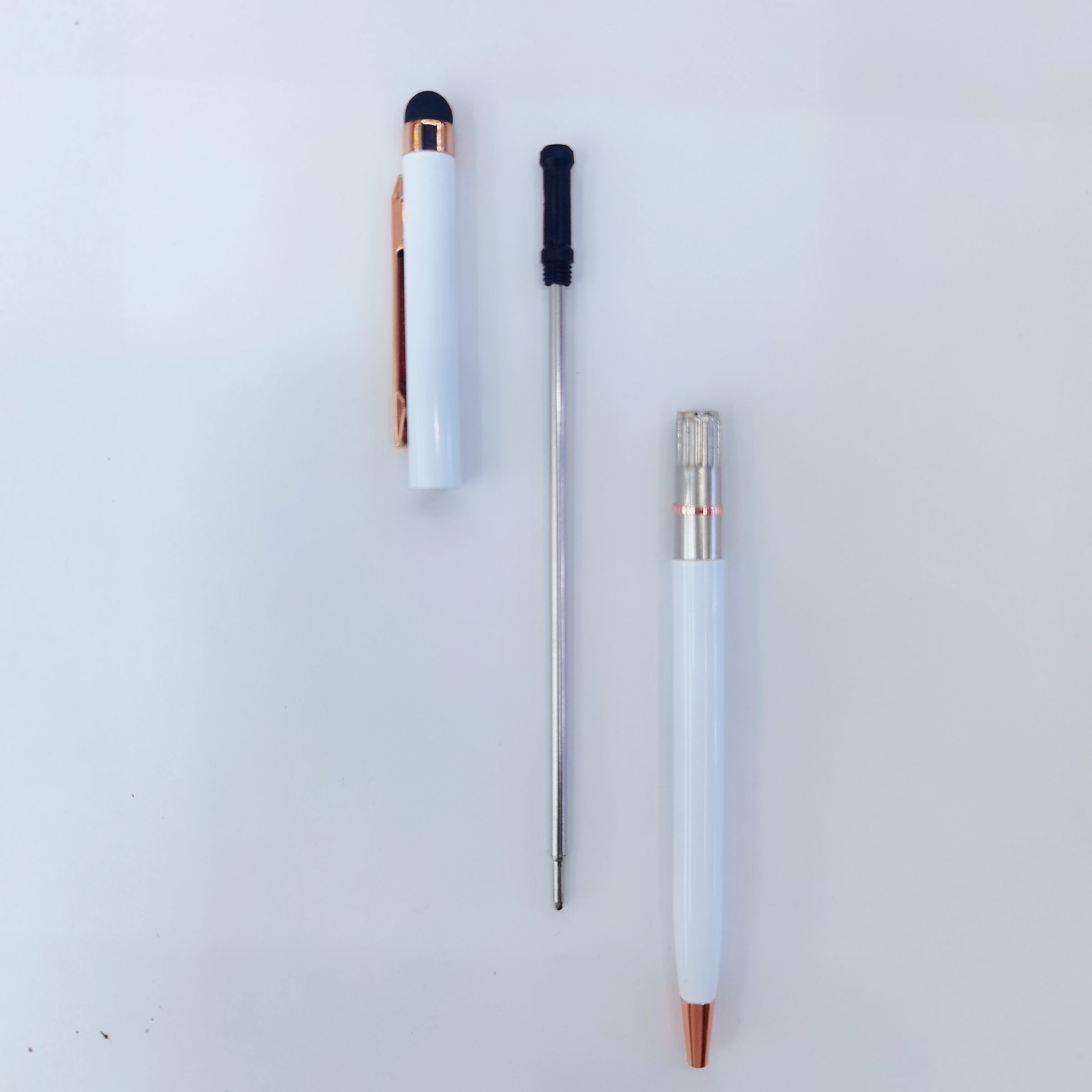 Cross-border best-selling ballpoint pens, rose gold pen holders, custom logo business metal pens, office gift pens Item Picture