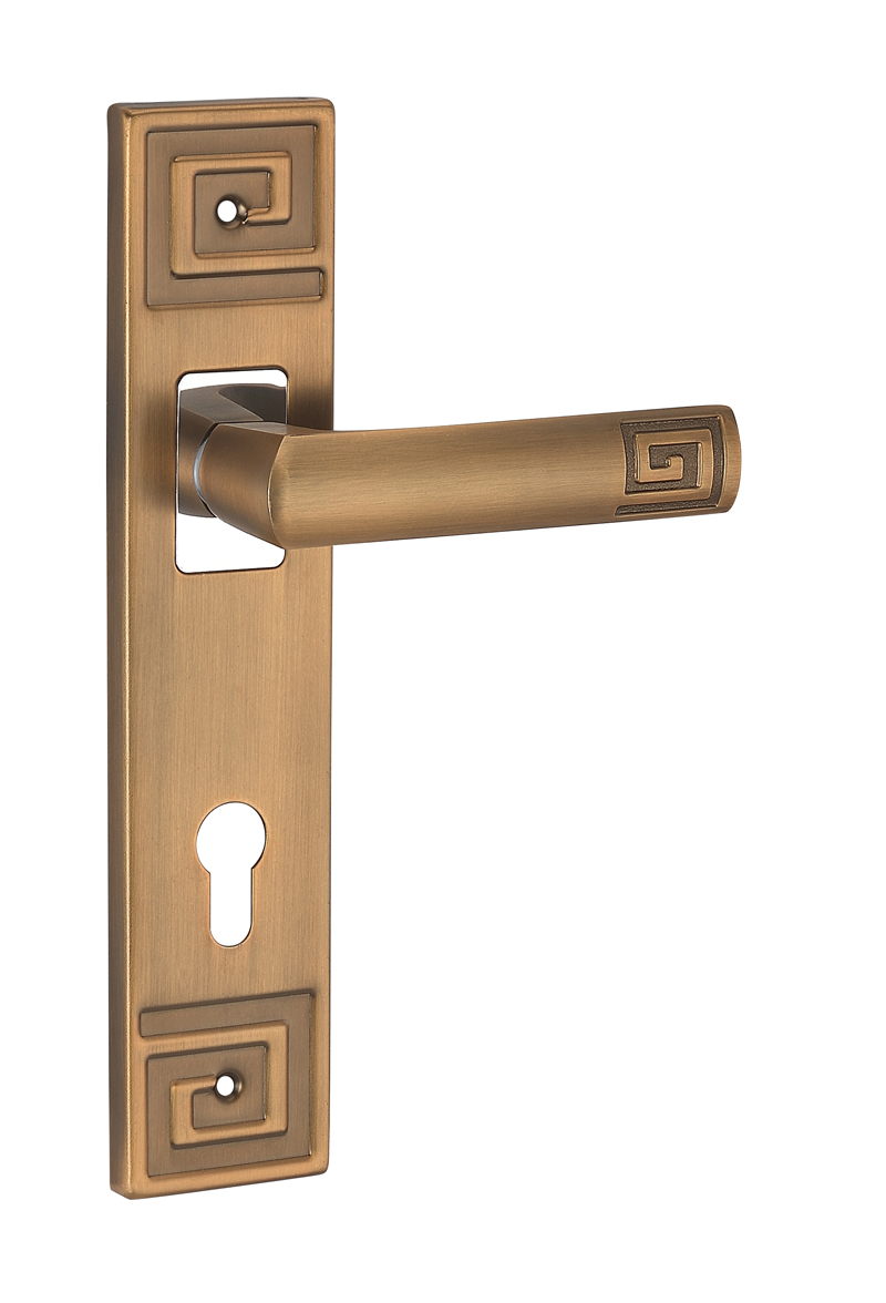 Mute Indoor Room Wood Door Handle Security Key Mortise Lock