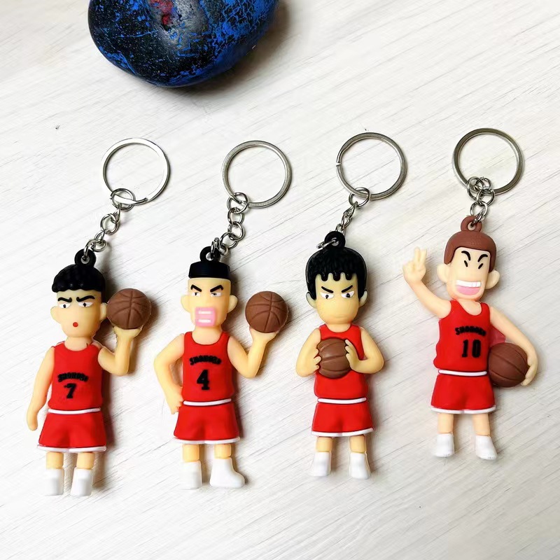 #创意卡通灌篮高手公仔钥匙扣个性学生书包挂件可爱小礼品批