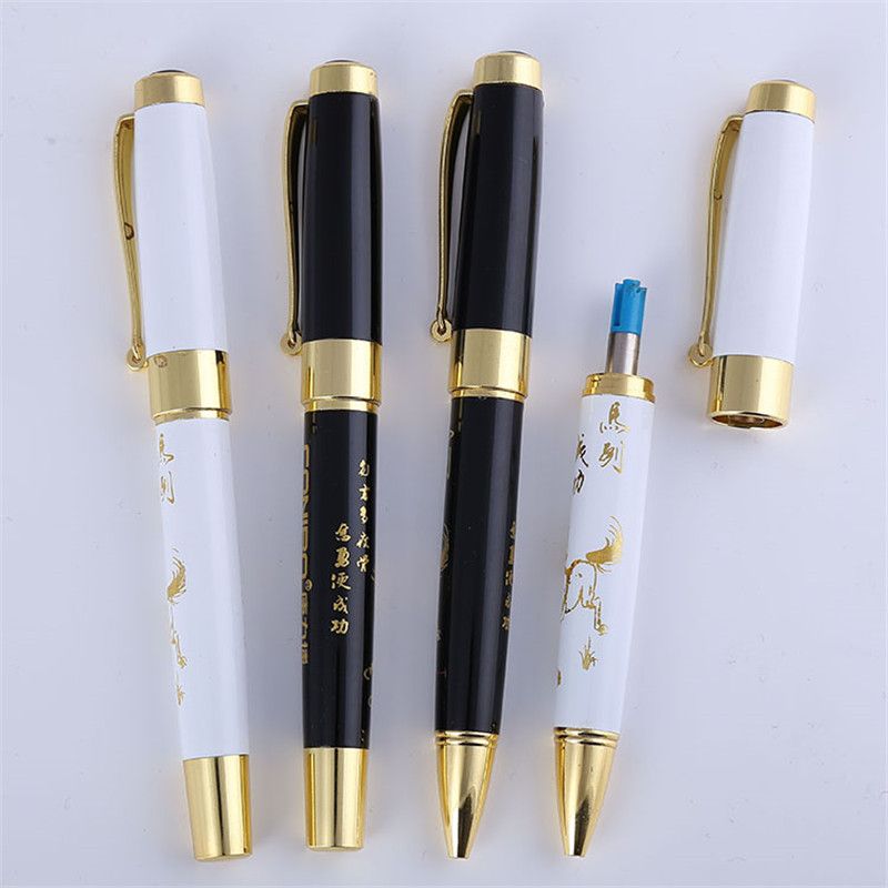 Cross-border best-selling metal signature pens, ballpoint pens, and large-scale customized engraved logo advertising metal gift pens Specification image