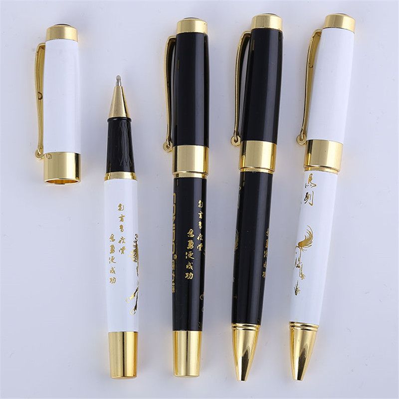 Cross-border best-selling metal signature pens, ballpoint pens, and large-scale customized engraved logo advertising metal gift pens Item Picture