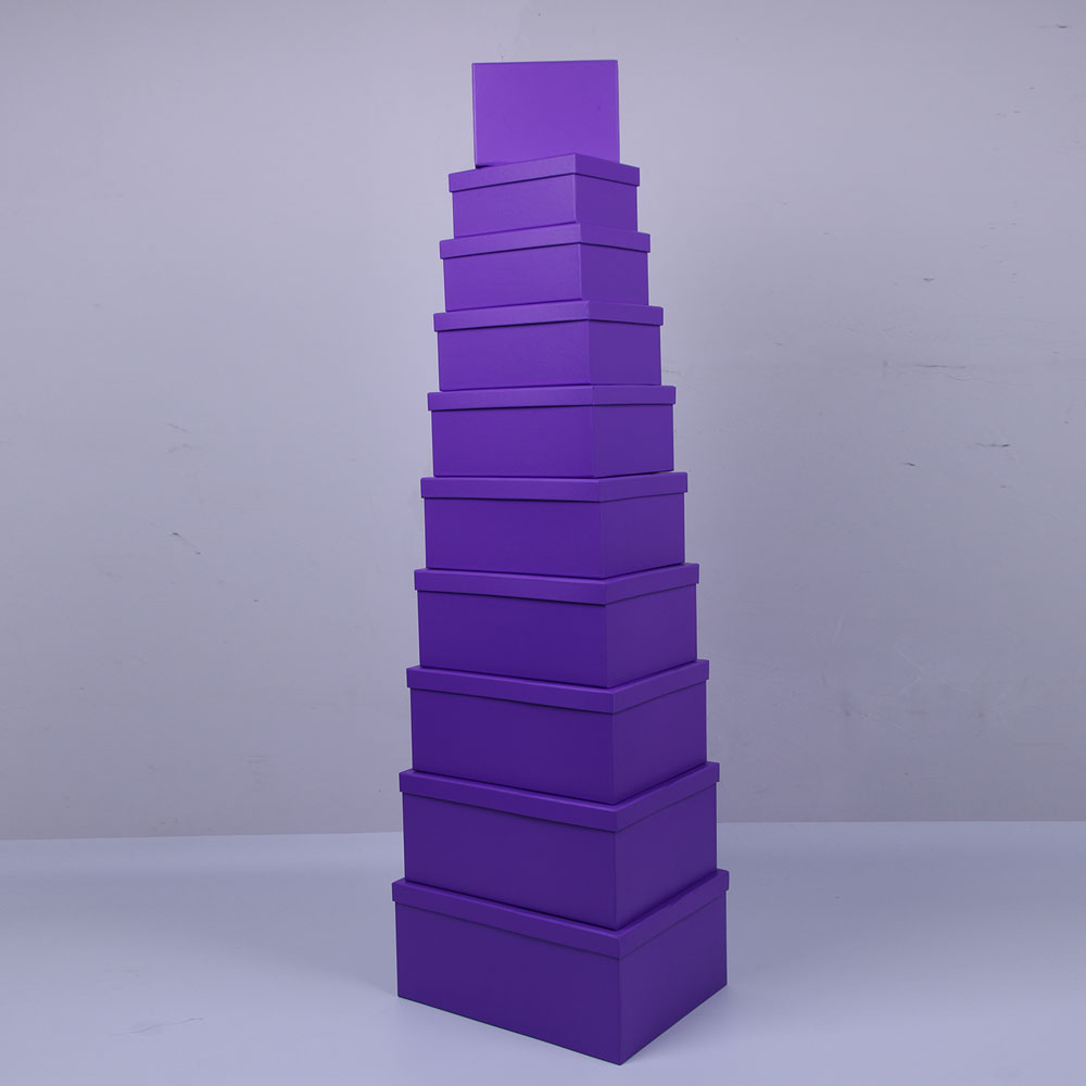 Customized ten-piece rectangular gift box made of 605# Shihao high-quality coated paper details Picture