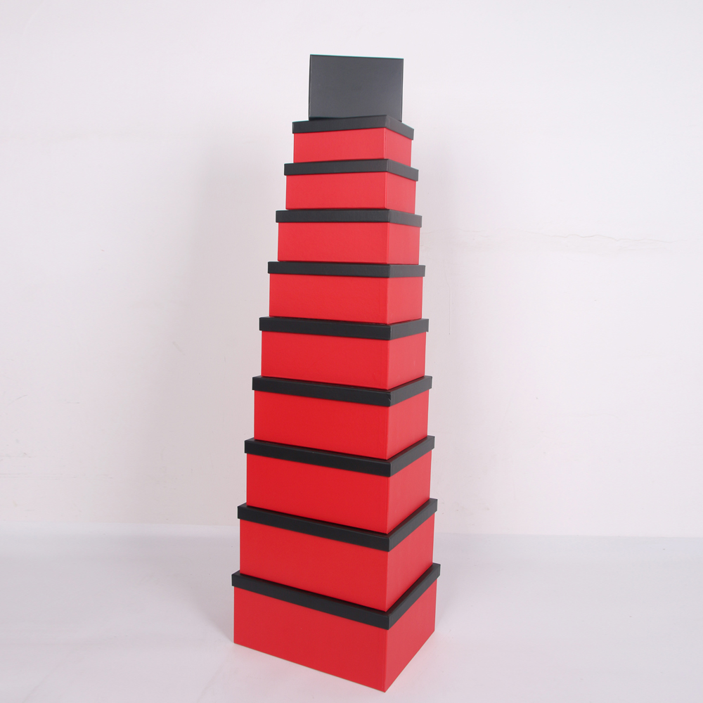 605# Shihao exquisite color printed coated paper recyclable rectangular paper box gift Specification image