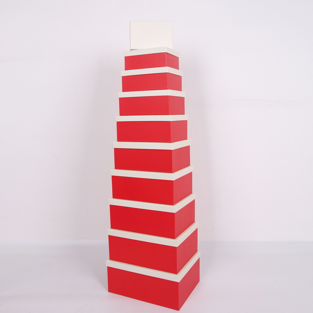 605# Shihao exquisite color printed coated paper recyclable rectangular paper box gift details Picture