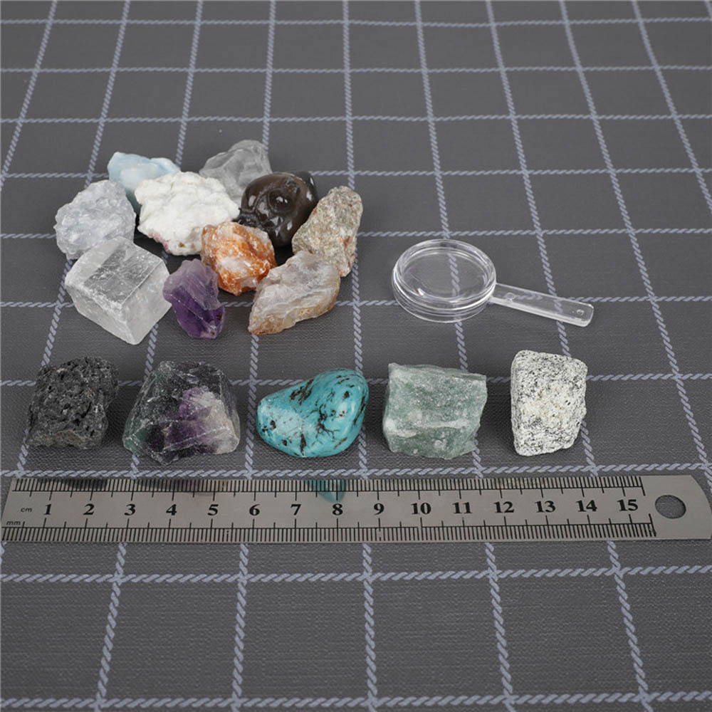 天然岩石矿物标本盒装A/B/C/D四盒一套自然地质学儿童教材礼物详情图5