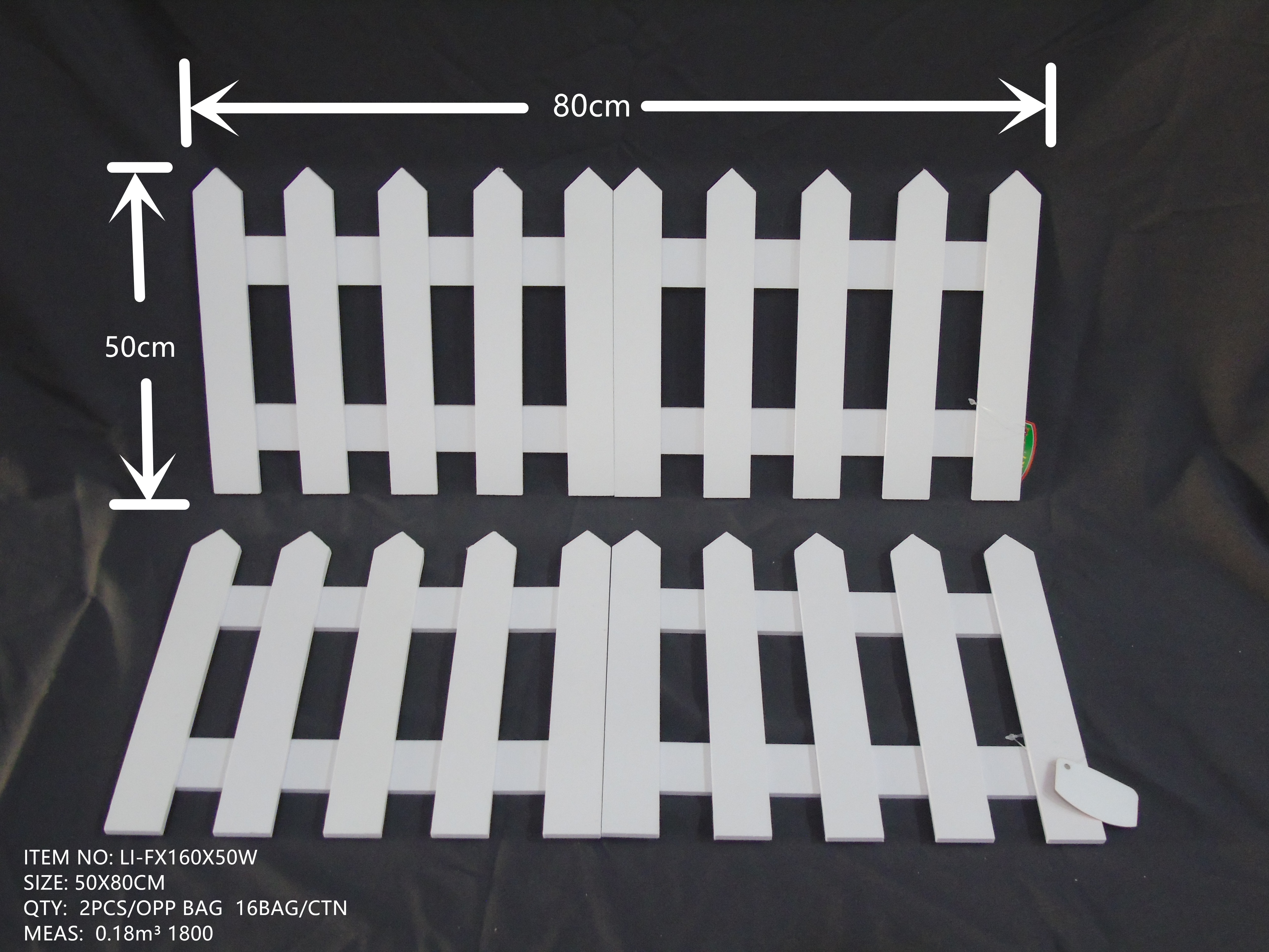 50X80CM Christmas wooden painted fence