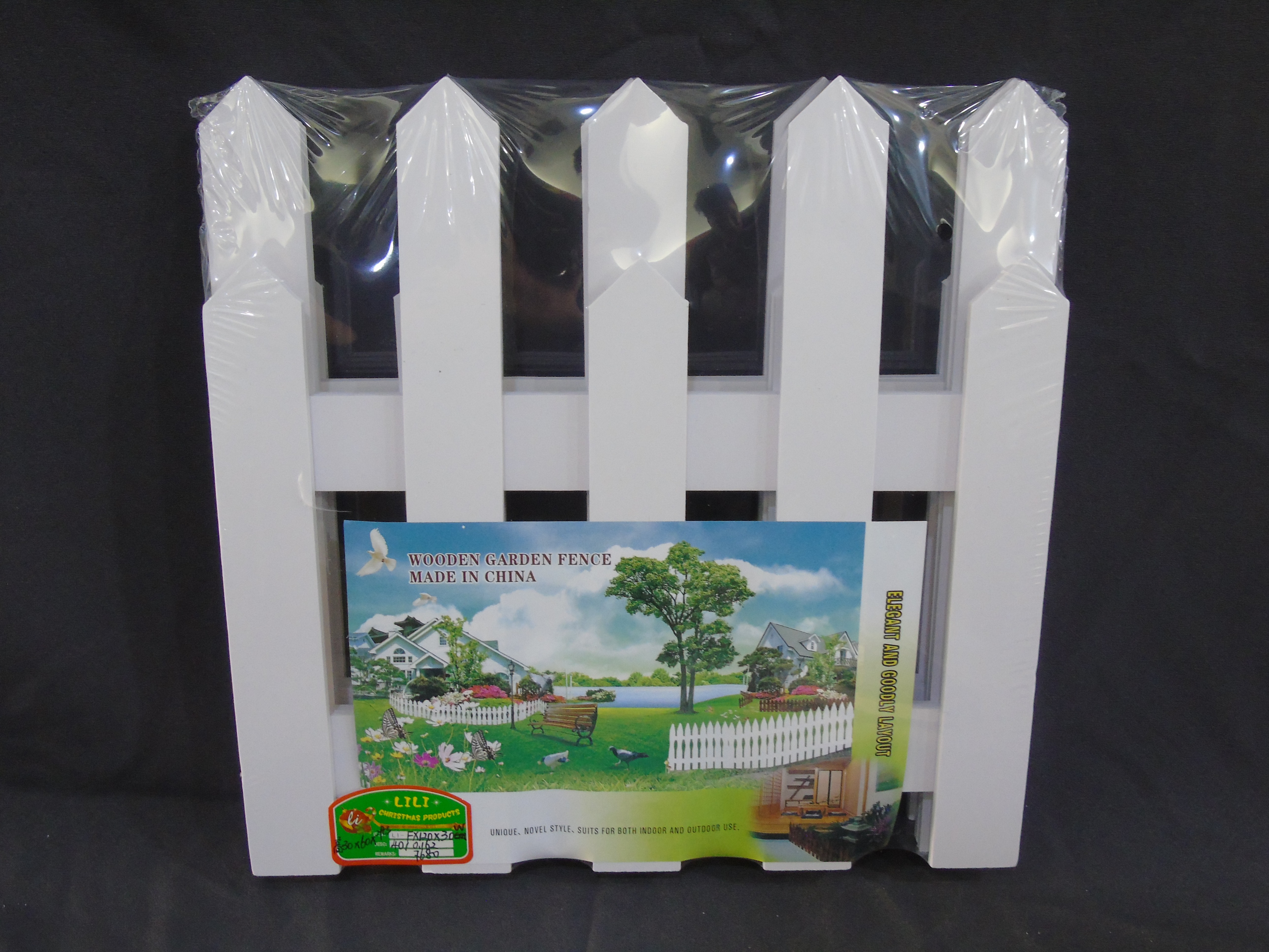 50X80CM Christmas wooden painted fence Application Scenario