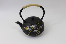 铸铁茶壶竹子铁壶摆件茶壶搪瓷茶具工艺品套装厂家直销批发