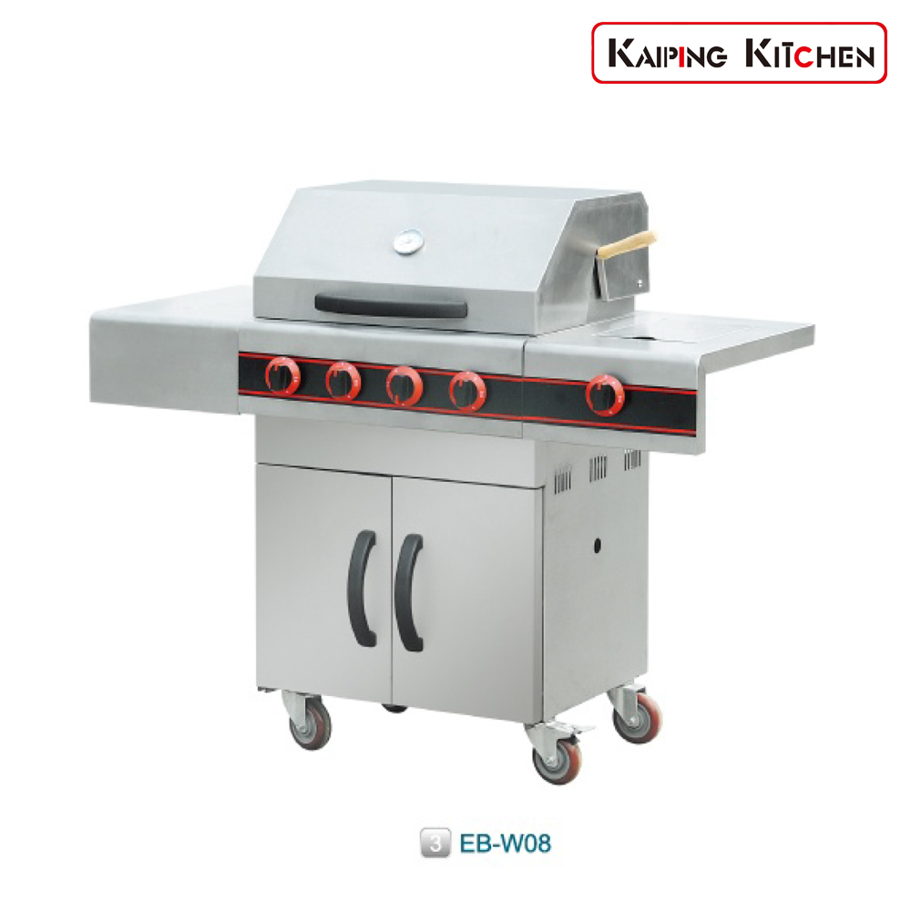 燃气烧烤炉 Gas BBQ Grill 型号（Model）EB-W08 产品尺寸（Dimensions)1285x59