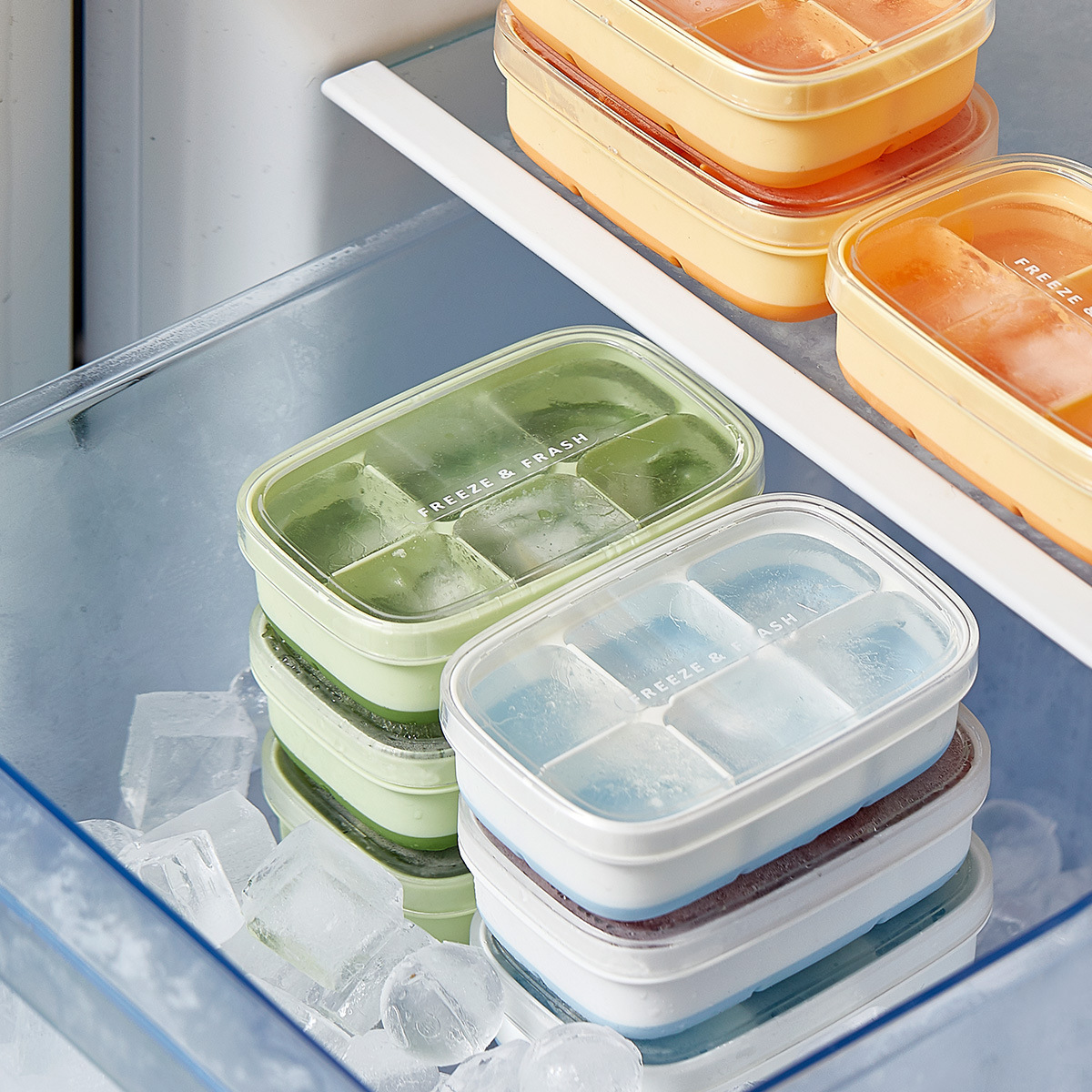 mini bread ice cube tray set, mini 6-compartment ice cube mold, homemade for home kitchen Specification image