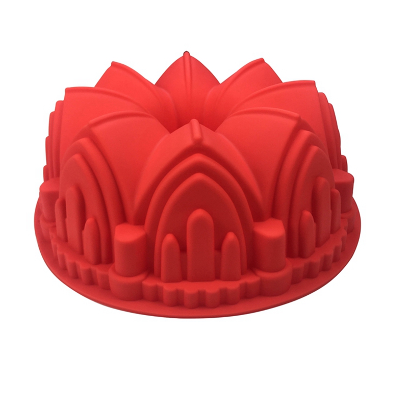 diy皇冠形状硅胶蛋糕模具烤箱微波炉通用烘焙工具蛋糕模巧克力模图