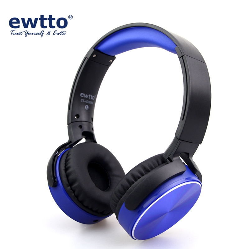 ewtto ET-A2080M 工厂批发时尚折叠式有线耳机 超低音立体声麦克风耳机详情图1