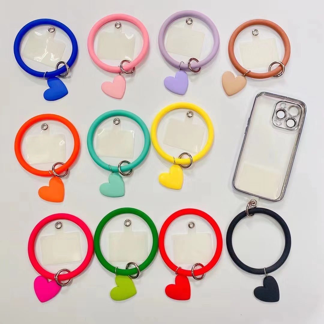 手机挂绳贴片/硅胶手机圈/硅胶手机绳产品图