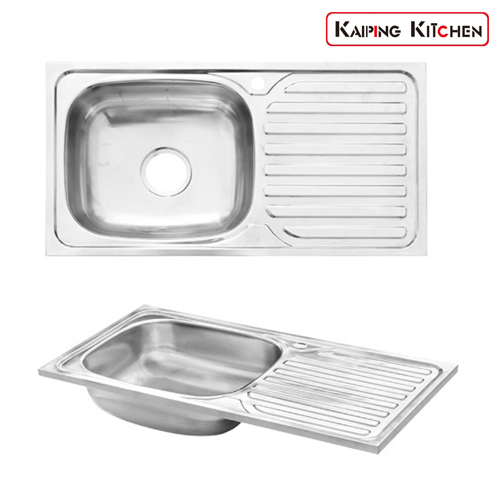 家用厨房水槽（拉伸面） Household kitchen sink(Mould Made Top & Bowl) 型号