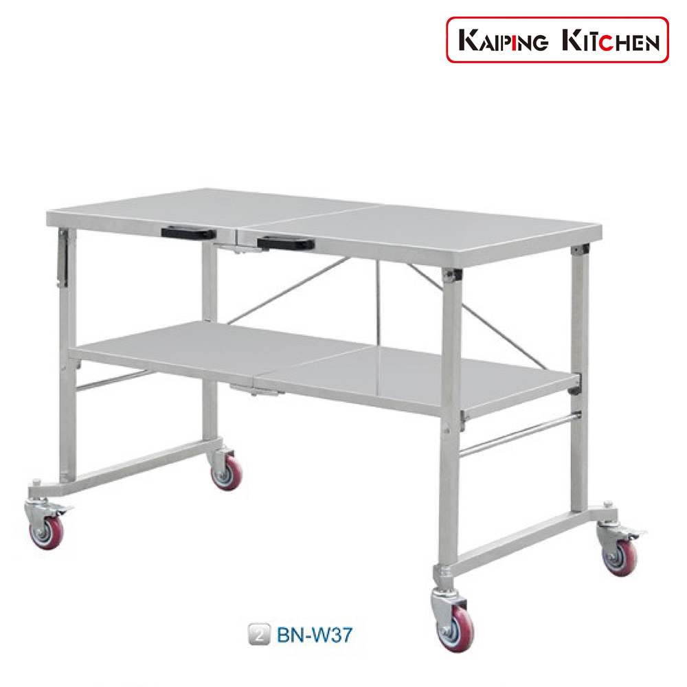 BN-W37 折叠式工作台 Stainless Steel Folding Worktable 型号规格（长×宽×高）