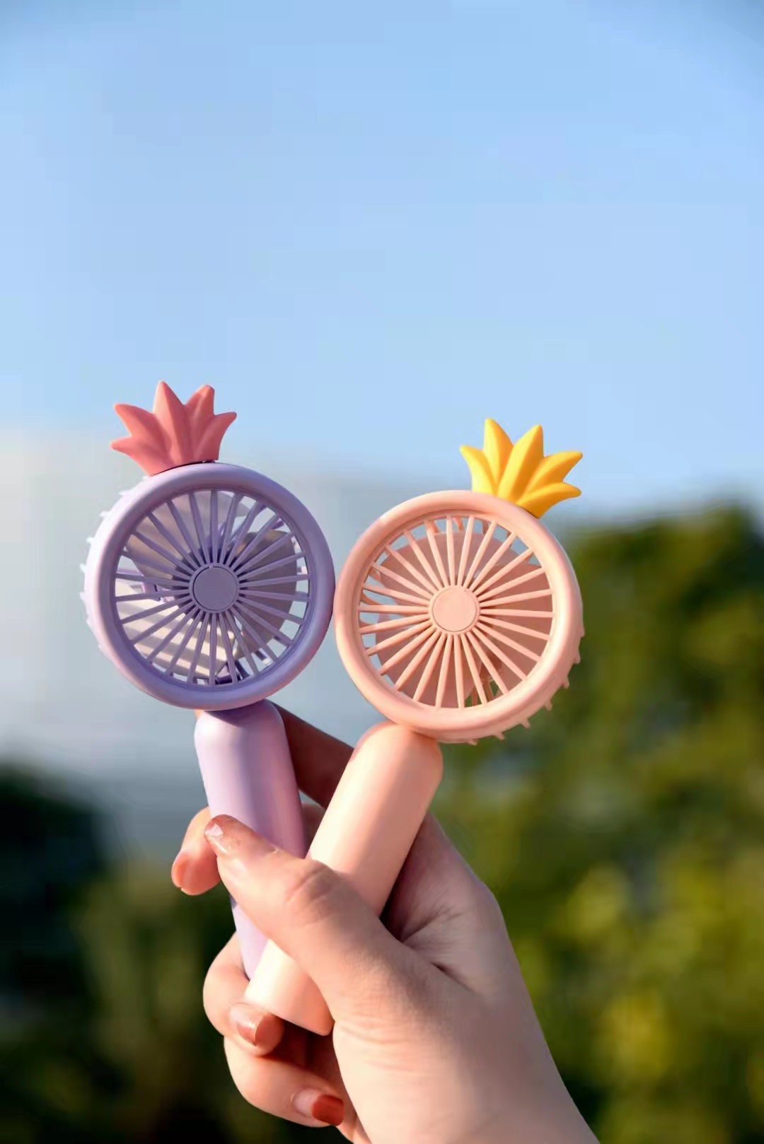 88513 Pineapple Leaf Handheld fan Specification image