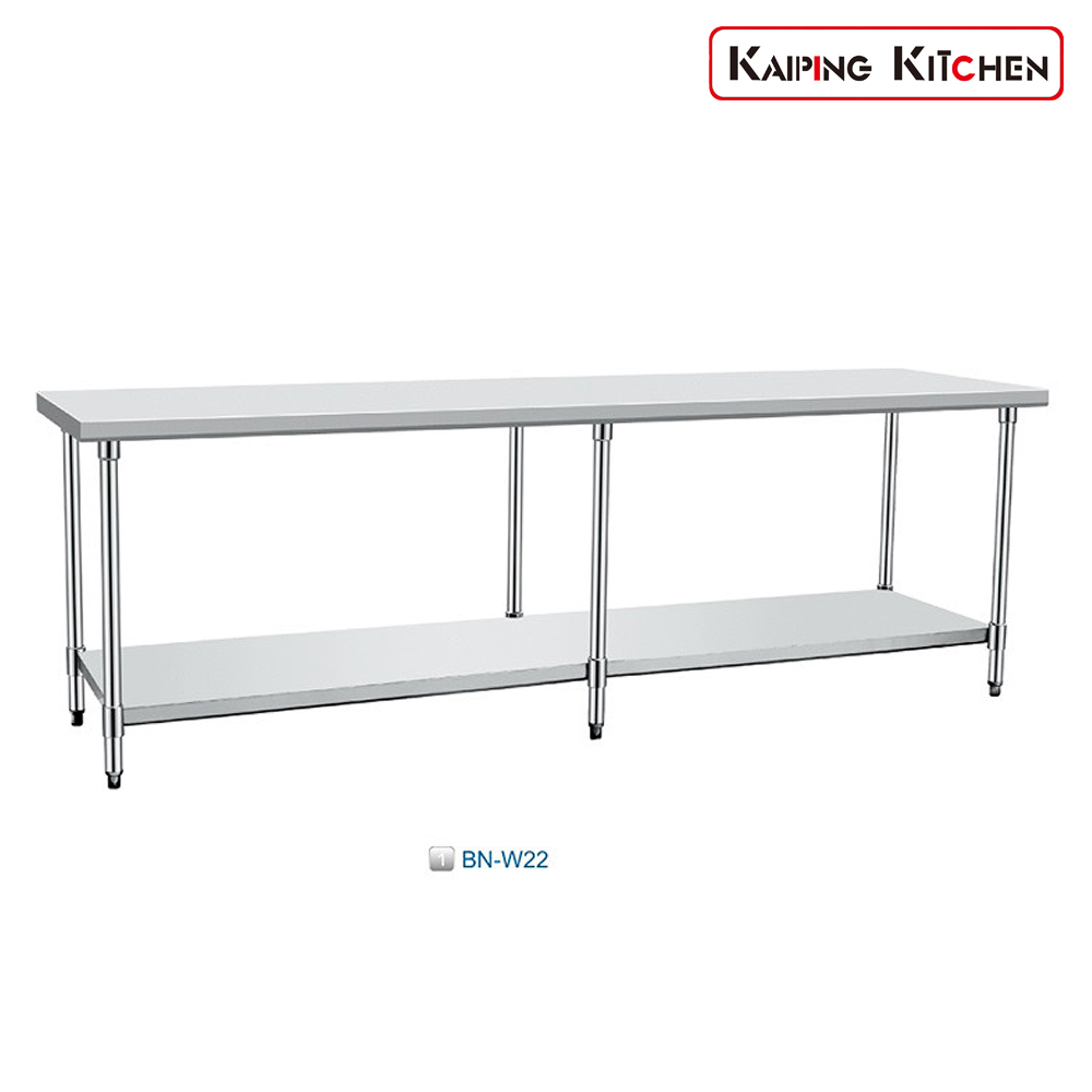 BN-W22医裂双层工作台Worktabie With Under Shelt型号规格（长x宽×高）Model