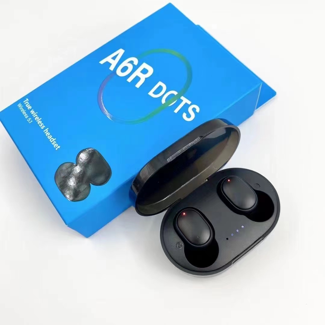 The new A6R wireless Bluetooth headphones TWS5.1 cross-border headphones have a battery level display suitable for both men and women pic 5