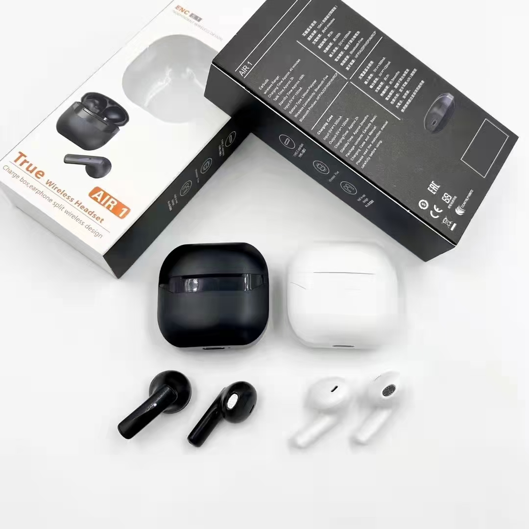 The new Air1 wireless Bluetooth gaming headphones feature touch buttons and are powered by JAIRui 6973, low power consumption, 4H copper ring speakers, and silicon label ENC noise-cancelling. They are suitable for both men and women pic 3