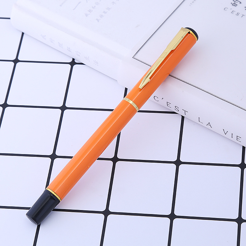 厂家供应金属宝珠笔签字笔中性笔高端商务印刷广告笔金属水性笔