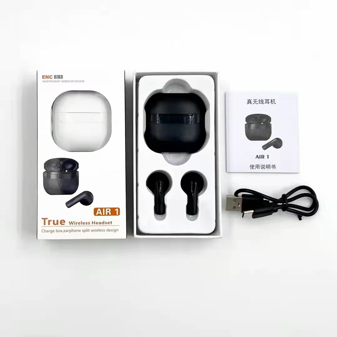 The new Air1 wireless Bluetooth gaming headphones feature touch buttons and are powered by JAIRui 6973, low power consumption, 4H copper ring speakers, and silicon label ENC noise-cancelling. They are suitable for both men and women pic 7