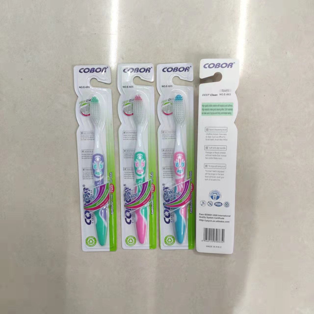 外贸英文牙刷细节图