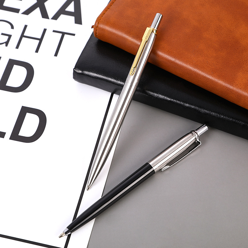 金属圆珠笔按动公司企业商务办公签名小礼品金属笔广告笔可印刷LOGO