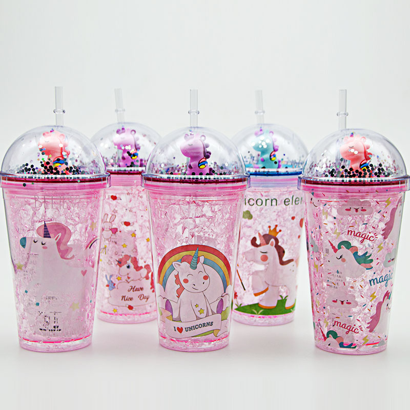 厂家直销冰杯高颜值可爱夏季塑料杯