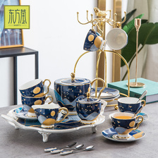 欧式小奢华梦幻水具茶具咖啡壶杯碟勺套装英式下午茶红茶具骨瓷杯子宫廷风