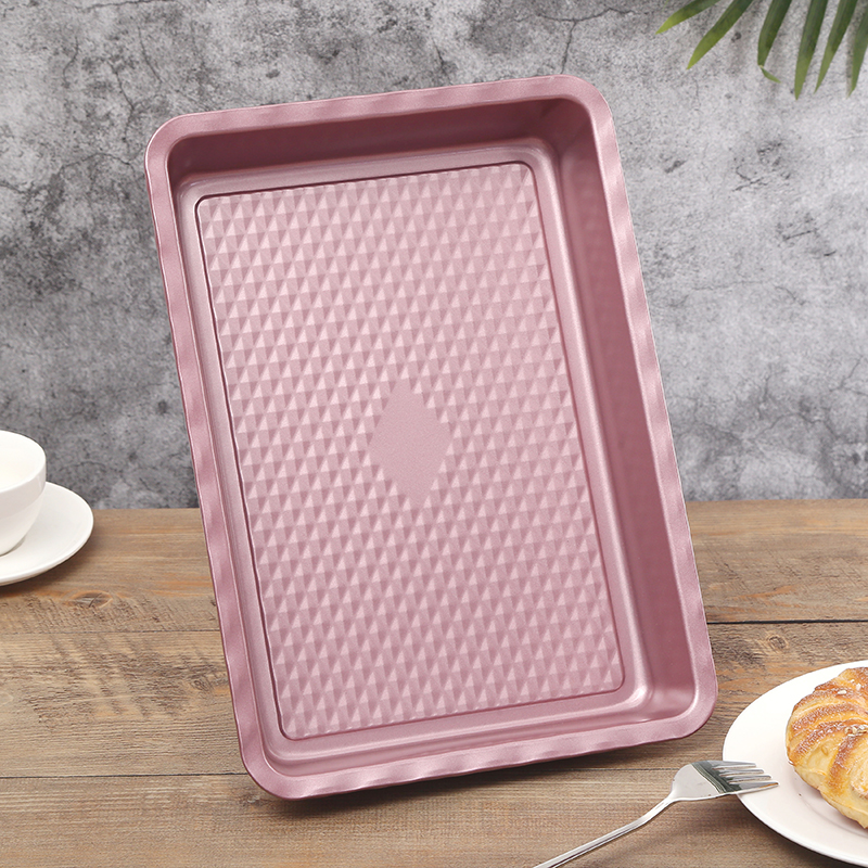 Non-stick multi-functional lace rose gold cake mold