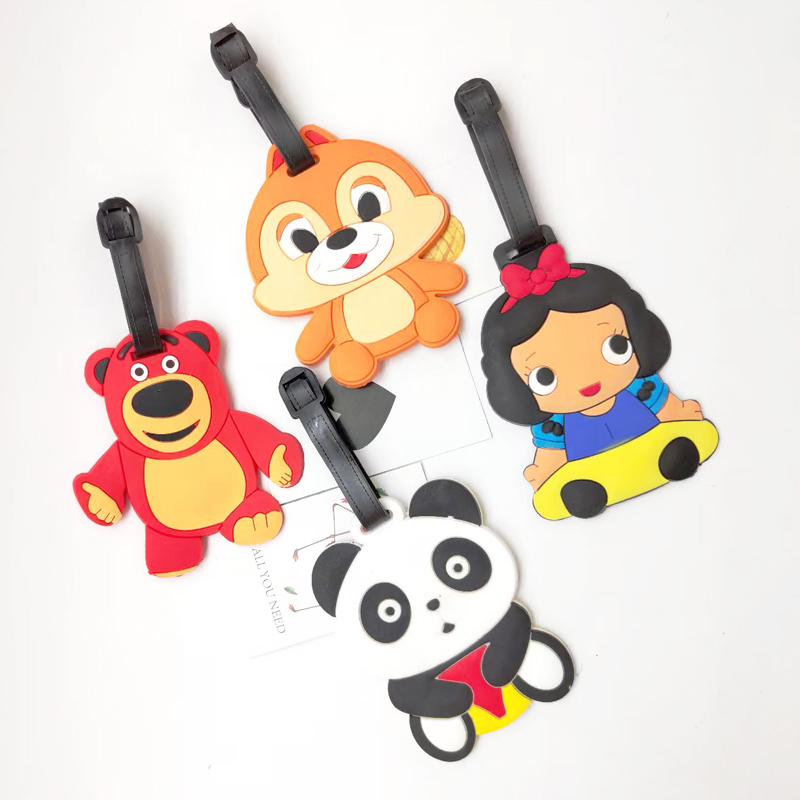 Children's cartoon luggage tags, pvc soft rubber key chain accessories, fridge magnet accessories Application Scenario