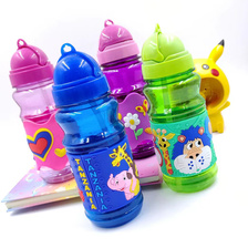 儿童水杯吸管杯卡通鹿角夏季塑料杯幼儿园宝宝学生大容量水杯批发