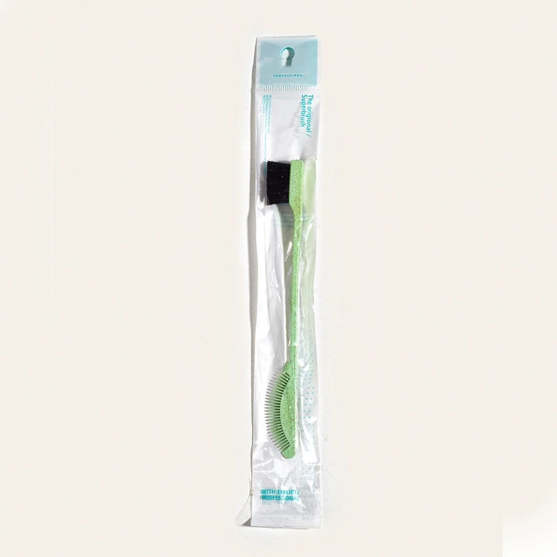 shanilak's new fresh and clean eyebrow brush, multi-purpose hair clipping brush, home makeup eyebrow brush, eyelash double-head combing brush, hair care tool Item Picture