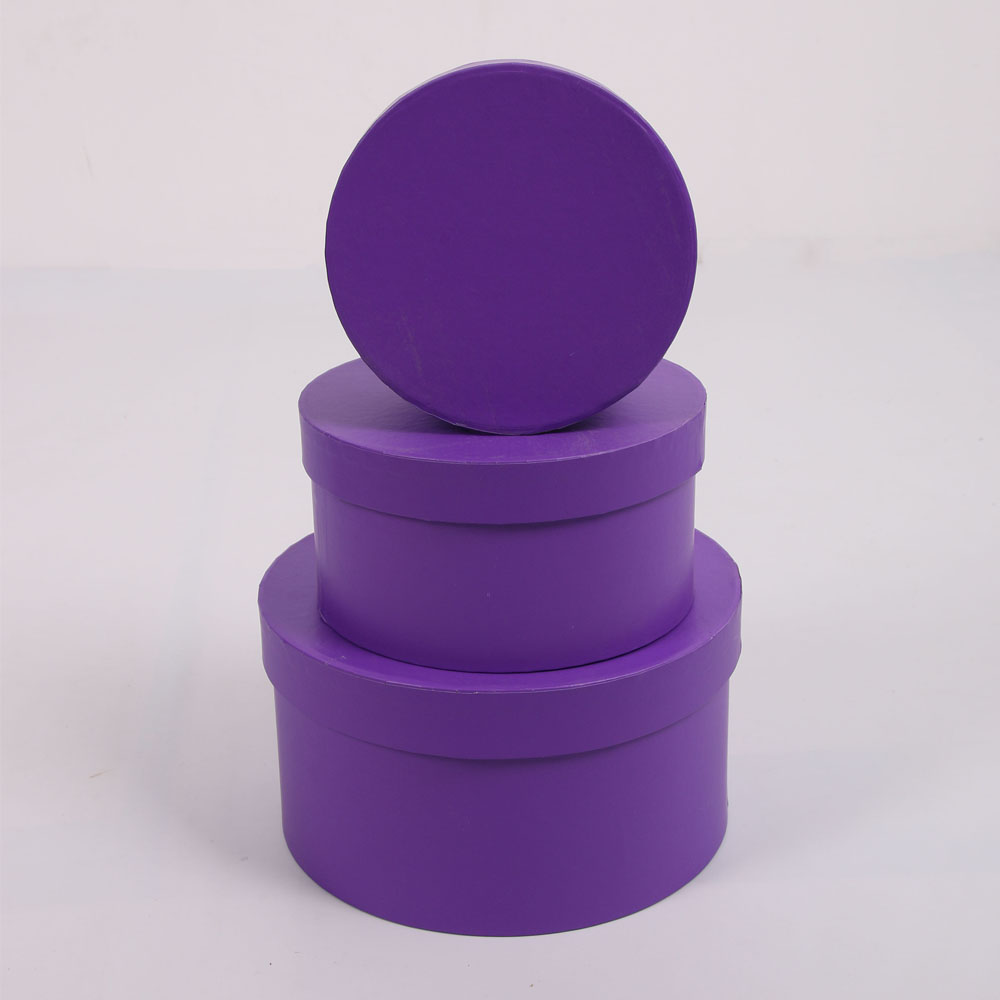 2247# 仕豪圆形三件套 鲜花礼盒 厂家直销情人节礼品盒