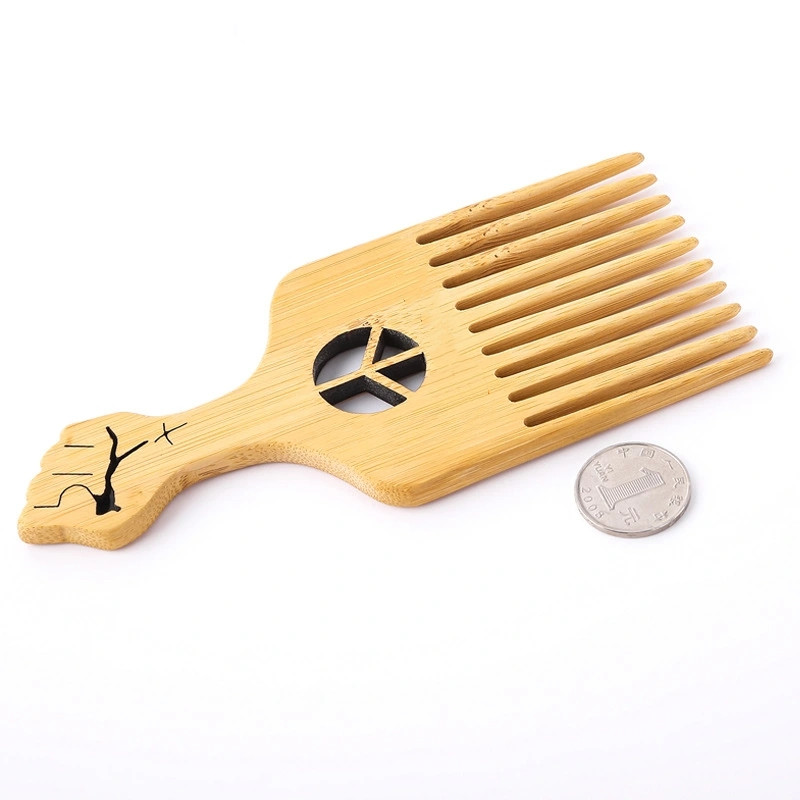 (شانيلاك)، من نوع (باربر)، مشط خشبي منفرد، مشط شعر منفوش Item Picture