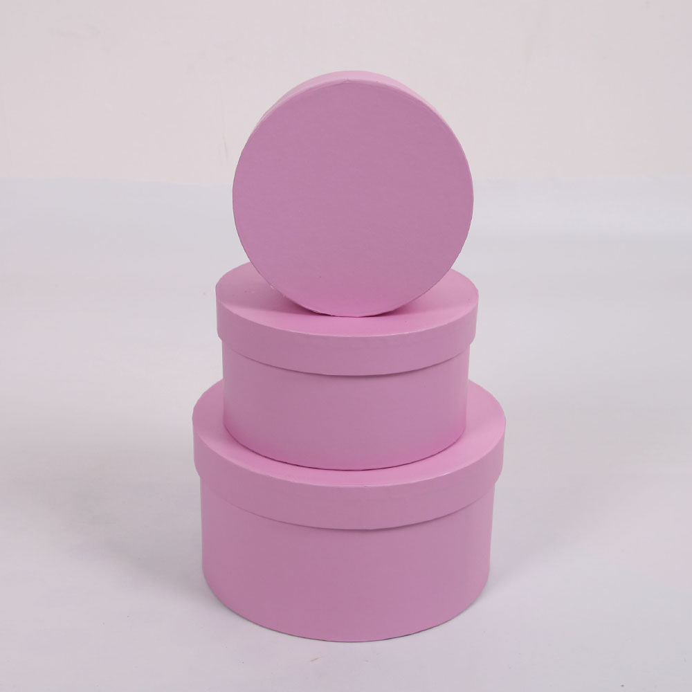 2247# Shihao Round Three-piece Flower Gift Box Factory Direct Sales Valentine's Day Gift box Specification image