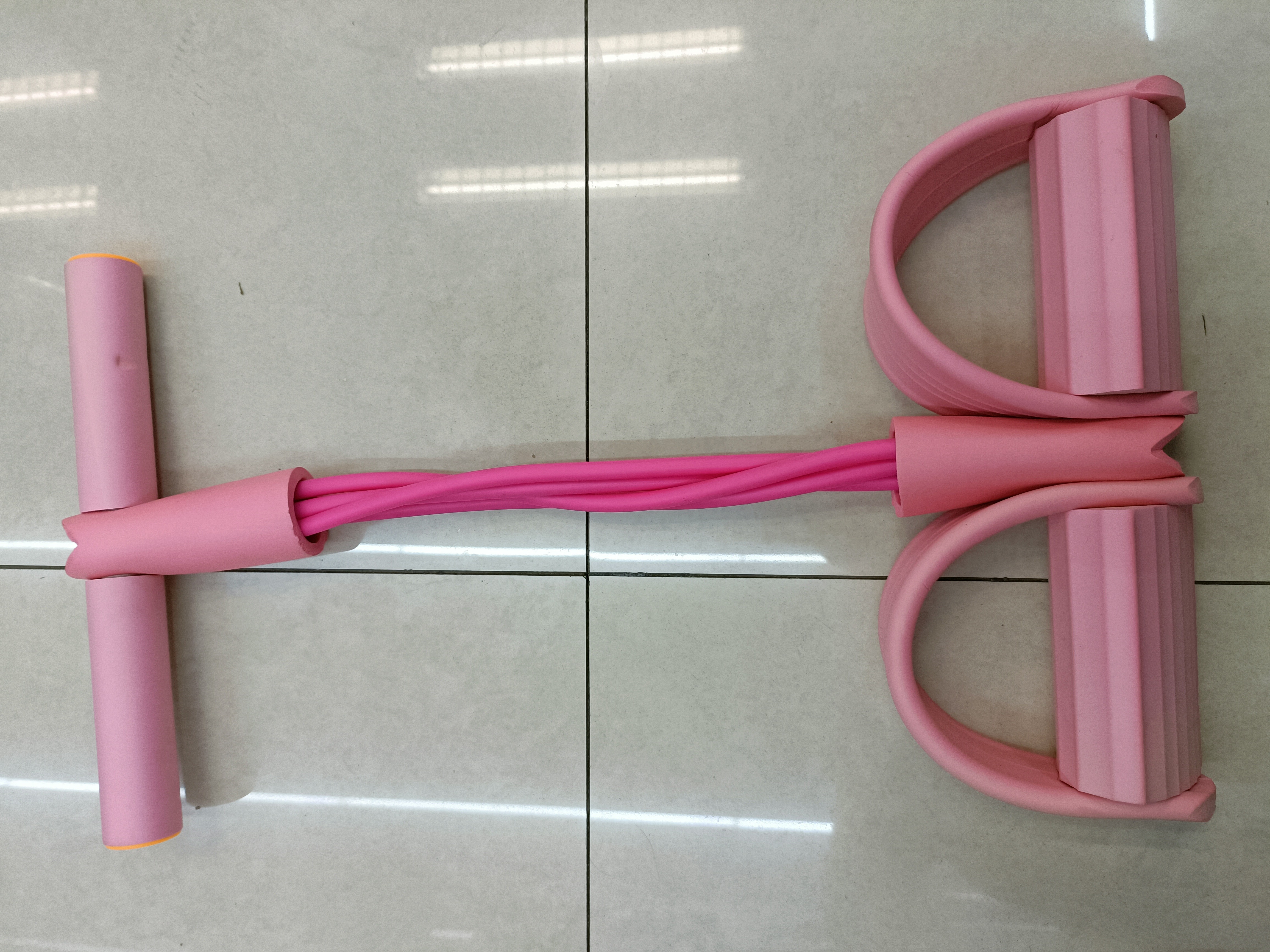 Step on the resistance band