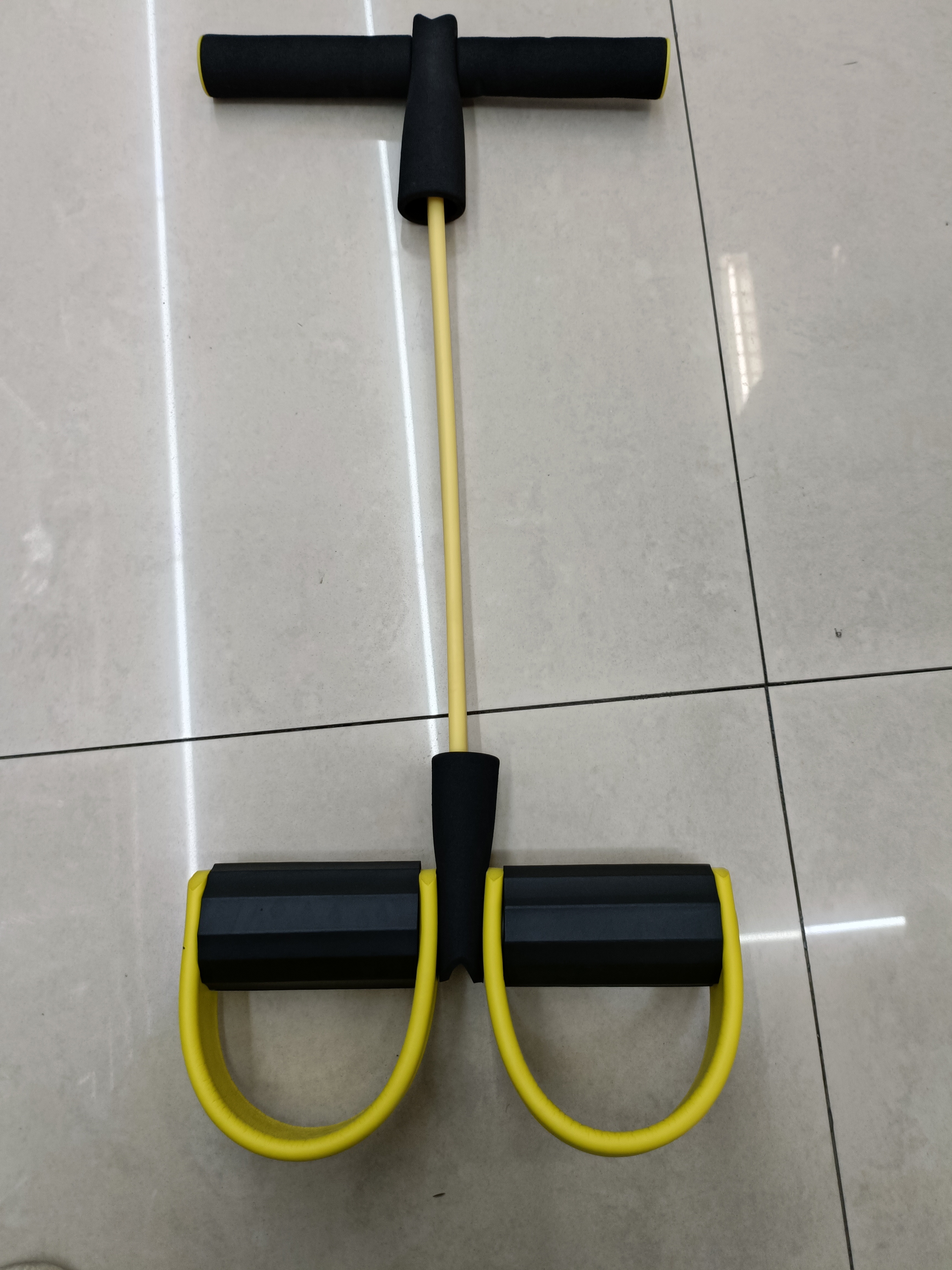 Step on a resistance band