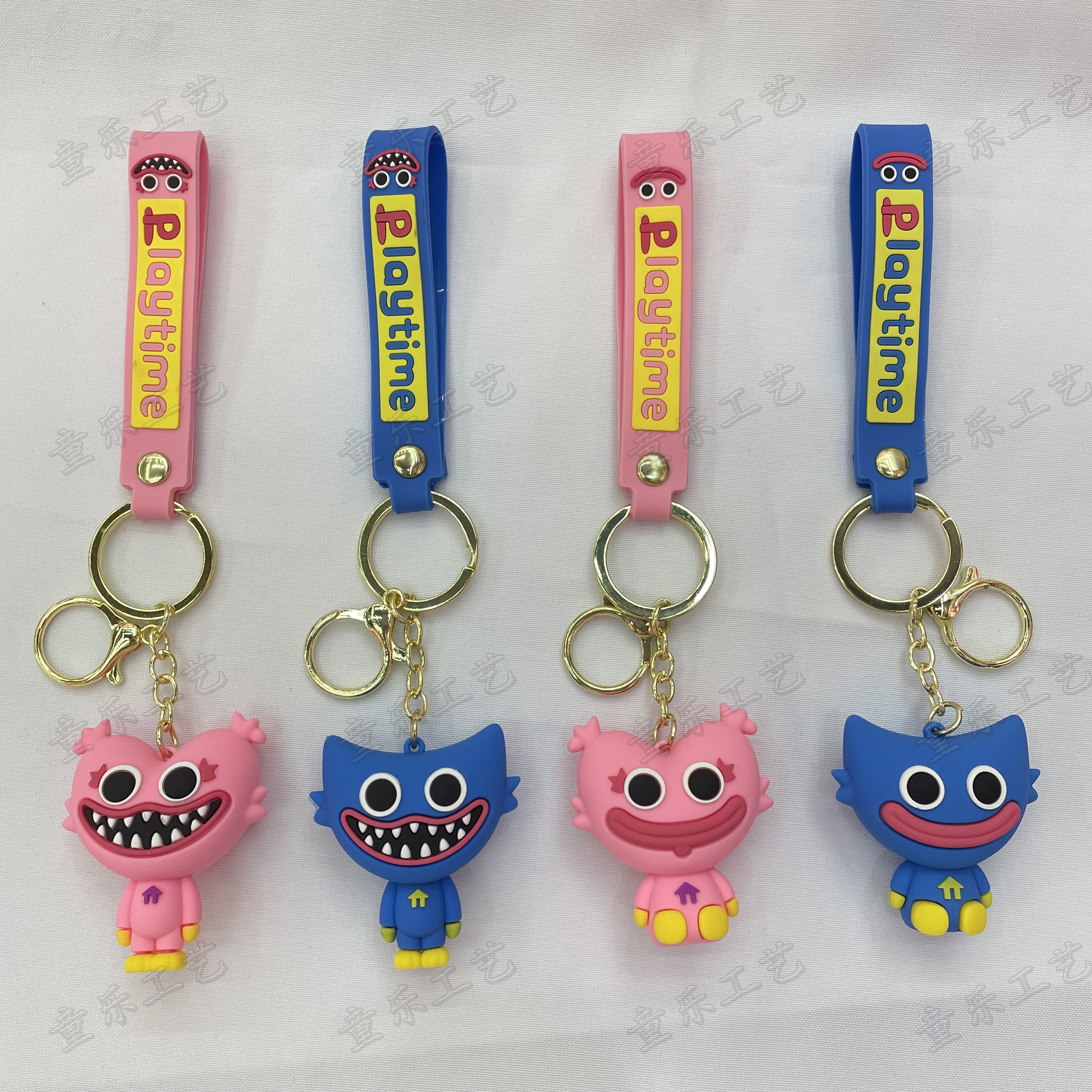 精致钥匙扣挂饰男士女钥匙链钥匙圈环可爱波比挂件包包挂件