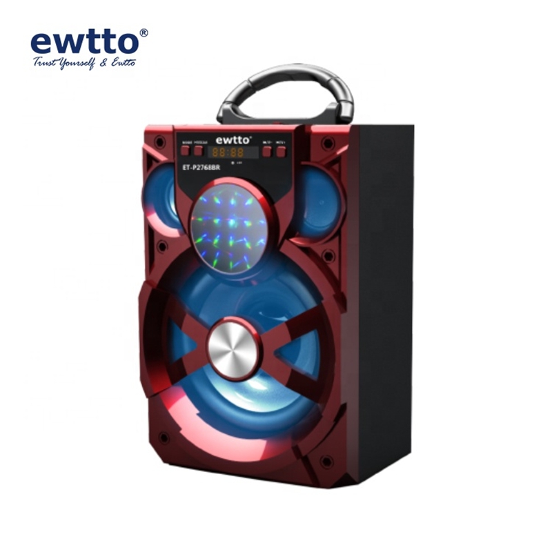 ewtto ET-P2768BR 便携式户外音箱 时尚炫酷6.5英寸LED彩灯蓝牙无线音箱详情图1