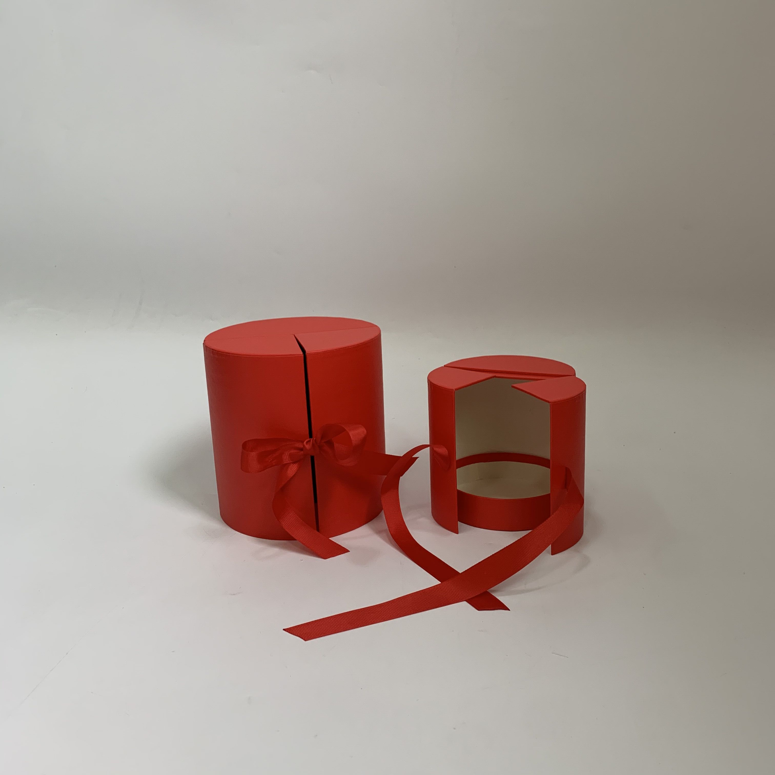 Vina round double opening set of two gift boxes, gift packaging boxes, wedding gift boxes, hand-held gift boxes, gift boxes