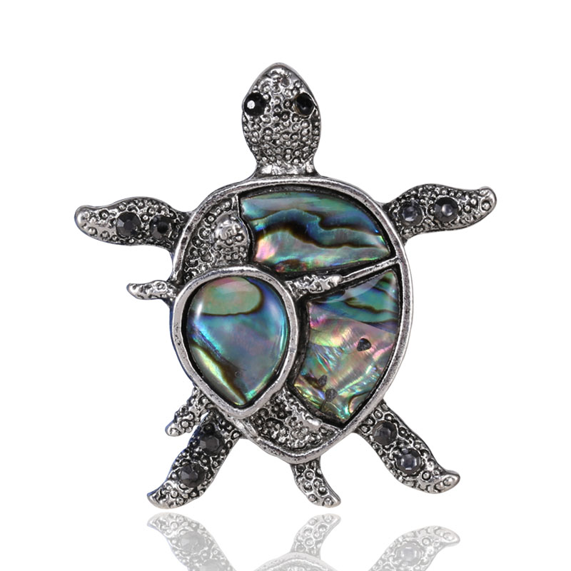 Factory direct sales, popular in foreign trade, high-end new brooches paired with abalone, shellfish, turtle, European and American luxury high-end pearl pins, pearl coats, corsages, mom gifts Item Picture